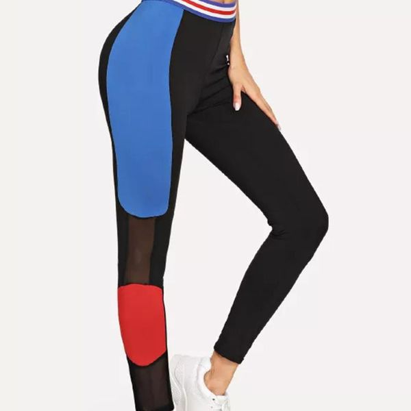 women patchwork sport trousers yoga pants yoga leggings running tights sporting leggings gym fitness clothing, Black;blue
women patchwork sport trousers yoga pants yoga leggings running tights sporting leggings gym fitness clothing, Black;blue