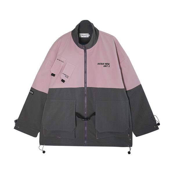2019 autumn new big pocket workwear contrast color stitching jacket men trends stand collar loose casual jacket patchwork 50wt, Black;brown
2019 autumn new big pocket workwear contrast color stitching jacket men trends stand collar loose casual jacket patchwork 50wt, Black;brown