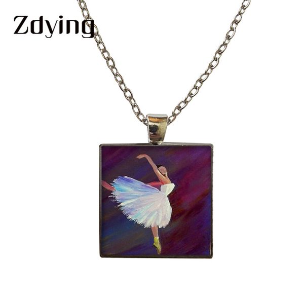 zdying square shape ballet dancer pendant necklace glass ballet dancer painting cabochon necklaces choker jewelry a006, Silver
zdying square shape ballet dancer pendant necklace glass ballet dancer painting cabochon necklaces choker jewelry a006, Silver