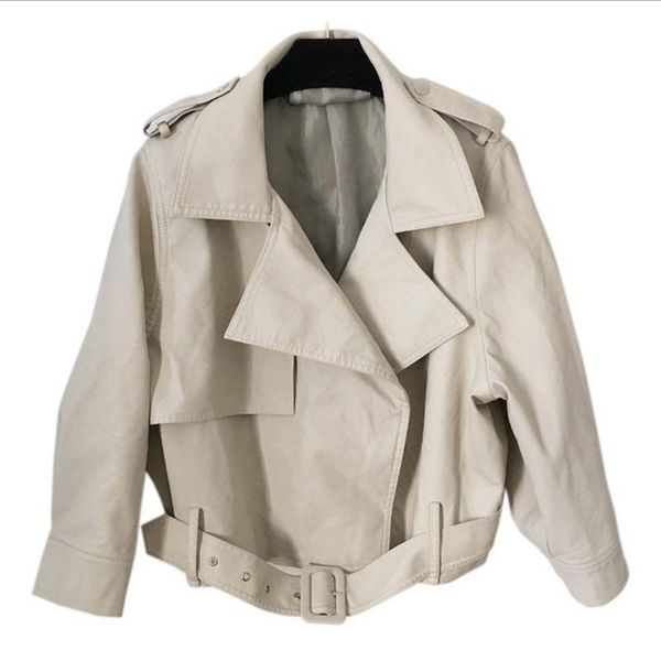 nicemix pu short leather women 2019 spring autumn new korean version loose fashion wild lantern sleeve locomotive jacket tide, Black;brown
nicemix pu short leather women 2019 spring autumn new korean version loose fashion wild lantern sleeve locomotive jacket tide, Black;brown