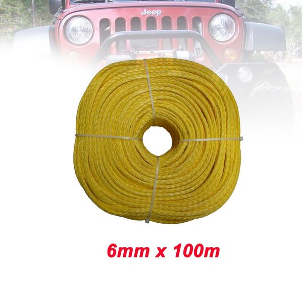 6mm x 100m uhmwpe fiber synthetic winch tow rope/cable for atv utv suv 4x4 4wd off-road
6mm x 100m uhmwpe fiber synthetic winch tow rope/cable for atv utv suv 4x4 4wd off-road