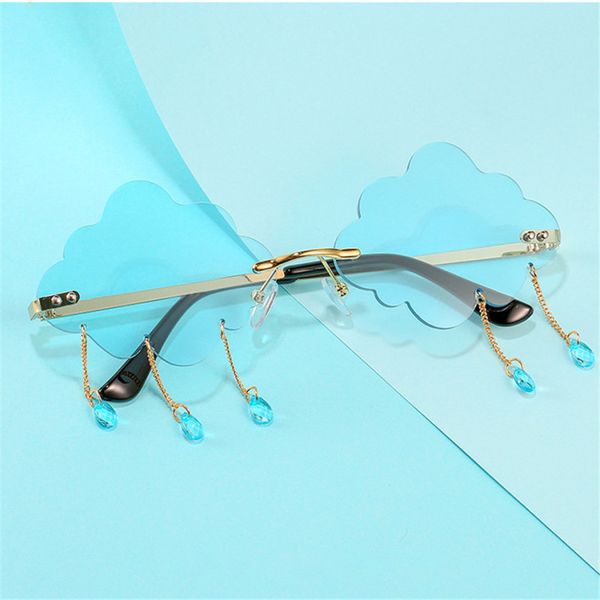 ttlife 2020 vintage clouds sunglasses tassel steampunk rimless sunglasses men frameless eyeglasses shades uv400 gafas de sol, White;black
ttlife 2020 vintage clouds sunglasses tassel steampunk rimless sunglasses men frameless eyeglasses shades uv400 gafas de sol, White;black