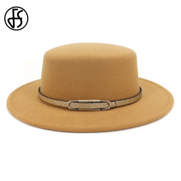fs new classic solid color felt fedoras hat for men women wool blend jazz cap wide brim fashion black flat hats, Blue;gray
fs new classic solid color felt fedoras hat for men women wool blend jazz cap wide brim fashion black flat hats, Blue;gray
