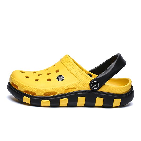 2020 new summer beach sandals men crocks hole croc shoes white yellow clogs men eva garden shoes man crocse sandalias hombre y200520, Black
2020 new summer beach sandals men crocks hole croc shoes white yellow clogs men eva garden shoes man crocse sandalias hombre y200520, Black