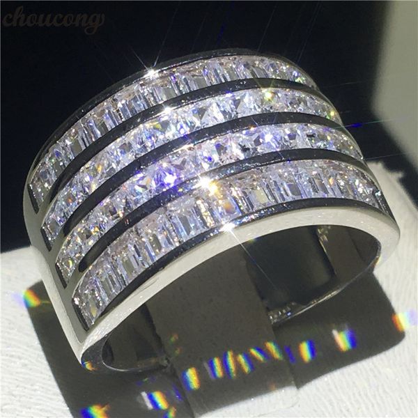 choucong fashion princess cut ring 925 sterling silver diamond engagement wedding band rings for women men finger jewelry, Slivery;golden
choucong fashion princess cut ring 925 sterling silver diamond engagement wedding band rings for women men finger jewelry, Slivery;golden