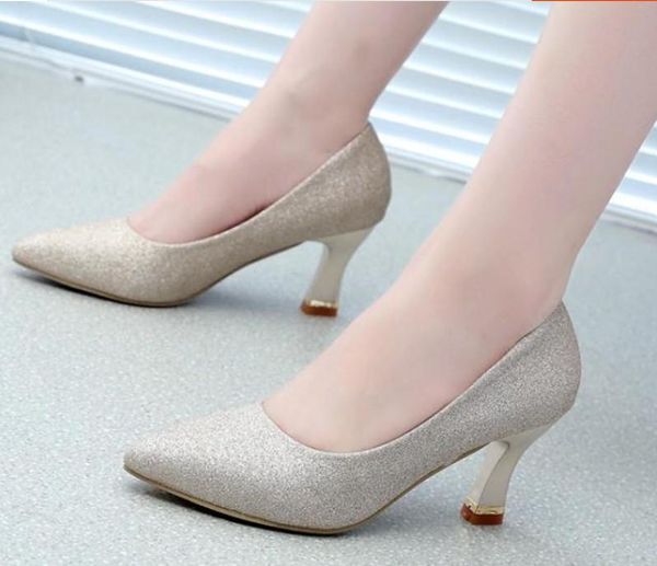 2019 women's shoes in spring and autumn with new style high heel coarse heel pointed end @69, Black
2019 women's shoes in spring and autumn with new style high heel coarse heel pointed end @69, Black