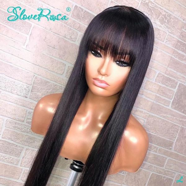 lace front human hair wigs brazilian remy hair 13x4 parting straight wig with bangs 8-24 preplucked slove rosa, Black;brown
lace front human hair wigs brazilian remy hair 13x4 parting straight wig with bangs 8-24 preplucked slove rosa, Black;brown