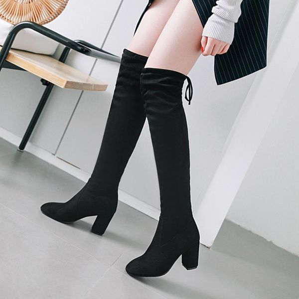 boots oversized 10 - thigh high knee over the women ladies shoes woman winter, Black
boots oversized 10 - thigh high knee over the women ladies shoes woman winter, Black