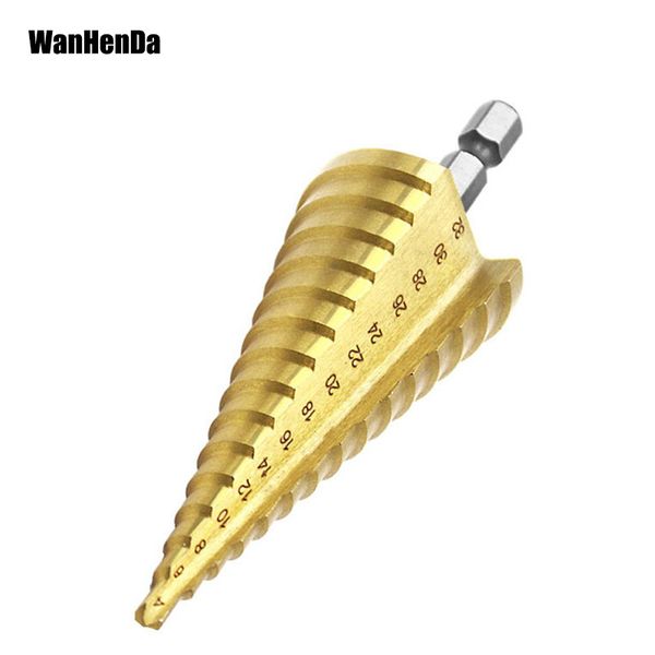 1ps hex titanium step cone drill bit hole cutter 4-32mm hss 4241 for sheet metal
1ps hex titanium step cone drill bit hole cutter 4-32mm hss 4241 for sheet metal