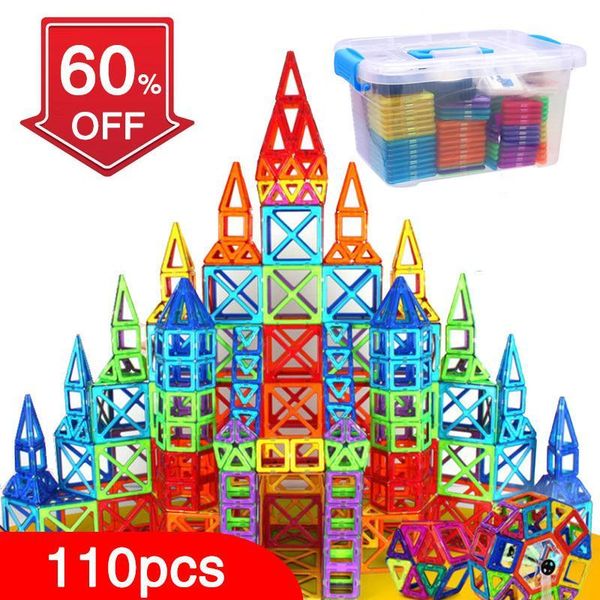 bd 110pcs magnetic blocks magnetic designer building construction toys set magnet educational toys for children kids gift y190606
bd 110pcs magnetic blocks magnetic designer building construction toys set magnet educational toys for children kids gift y190606