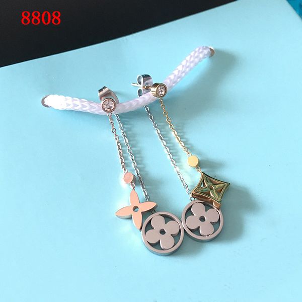 new arrival 316l titanium steel women drop earring pendant with double shape flower brand jewelery ps6707a 6, Silver
new arrival 316l titanium steel women drop earring pendant with double shape flower brand jewelery ps6707a 6, Silver