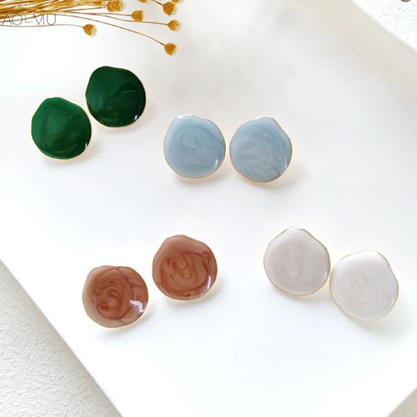 aomu 2018 new korea vintage pattern geometric round circle resin stud earrings for women girls ear accessories, Golden;silver
aomu 2018 new korea vintage pattern geometric round circle resin stud earrings for women girls ear accessories, Golden;silver