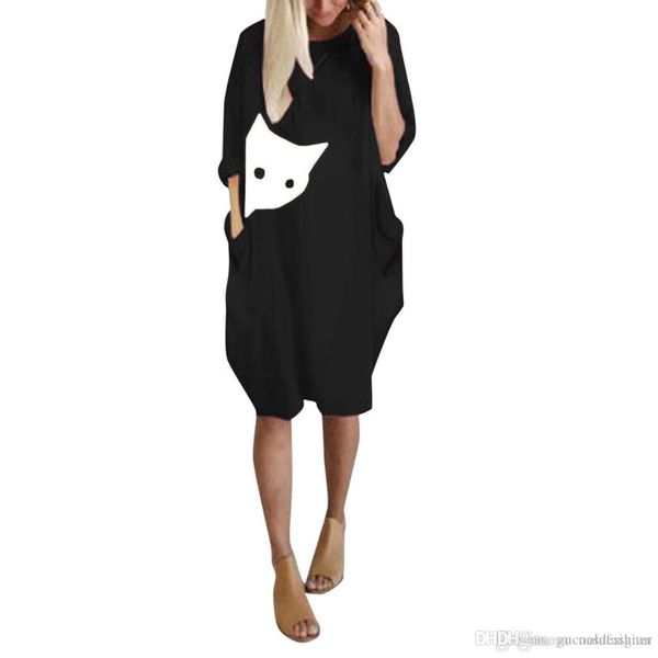 women animal printed autumn dress fashion designer crew neck ladies dresses casual panelled loose female clothing, Black;gray
women animal printed autumn dress fashion designer crew neck ladies dresses casual panelled loose female clothing, Black;gray