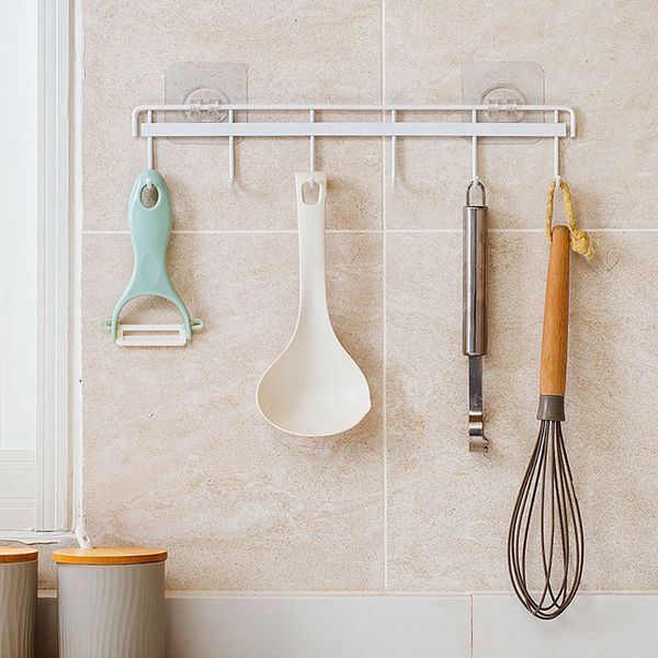 6 even row of hooks strong adhesive hook kitchen wall hanging bathroom nail-seamless rack hanger hook shelves
6 even row of hooks strong adhesive hook kitchen wall hanging bathroom nail-seamless rack hanger hook shelves