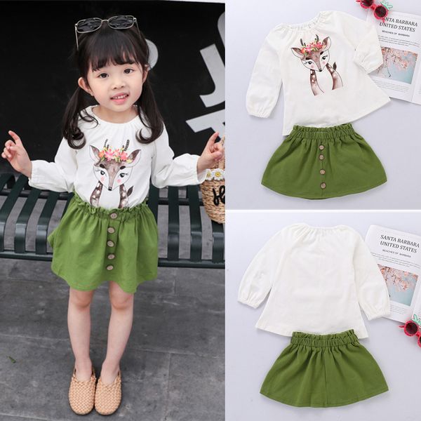 ins autumn girls t-shirt + skirts 2 piece sets toddler kids baby girl clothes kids designer clothes xmas deer long sleeve t-shirt dhl jy137, White
ins autumn girls t-shirt + skirts 2 piece sets toddler kids baby girl clothes kids designer clothes xmas deer long sleeve t-shirt dhl jy137, White