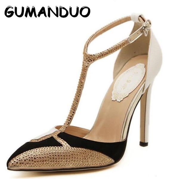 gumanduo 2019 nuevo estilo de las mujeres bombas sexy hueco puntiagudo tacones de aguja diamante hechizo de color alto tacones oro vestido, Black
gumanduo 2019 nuevo estilo de las mujeres bombas sexy hueco puntiagudo tacones de aguja diamante hechizo de color alto tacones oro vestido, Black