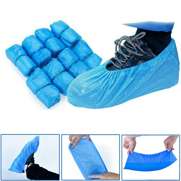 100 pcs disposable plastic shoe covers carpet cleaning overshoes protective medical waterproof new
100 pcs disposable plastic shoe covers carpet cleaning overshoes protective medical waterproof new