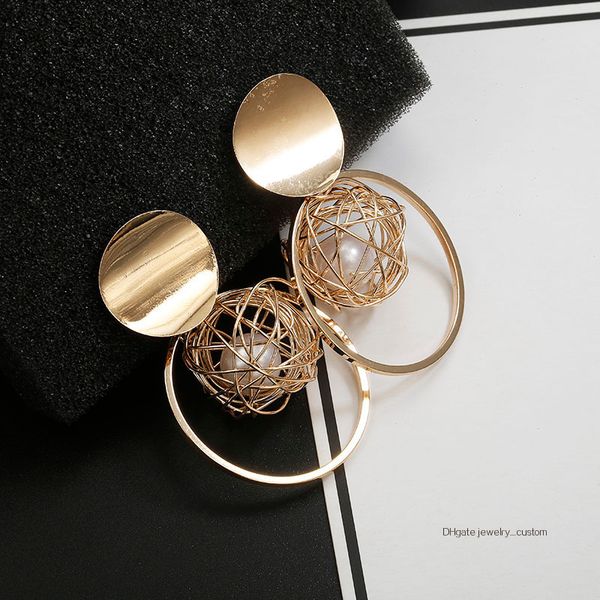 Women's Fashion Stud Earrings Golden Color Round Personalized Statement Earrings Gift For Friend Wholesale Dropshipping
Women's Fashion Stud Earrings Golden Color Round Personalized Statement Earrings Gift For Friend Wholesale Dropshipping
