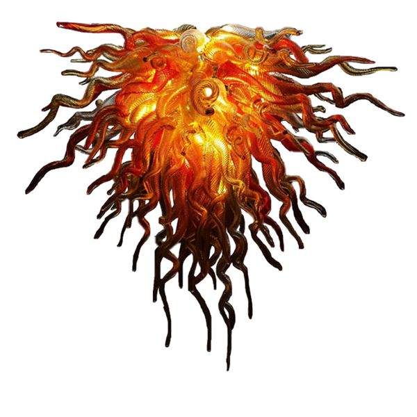 Contemporary Gold Chandeliers Hand Blown Murano Glass Chandeliers Lightings Amber Hanging Pendant Lighting LED Modern Art Decor Chandeliers
Contemporary Gold Chandeliers Hand Blown Murano Glass Chandeliers Lightings Amber Hanging Pendant Lighting LED Modern Art Decor Chandeliers