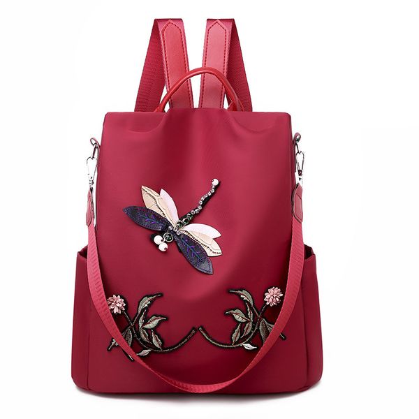 waterproof nylon women backpack zipper oxford school bags for girls dragonfly flower 3d embroidered backpack female rucksack
waterproof nylon women backpack zipper oxford school bags for girls dragonfly flower 3d embroidered backpack female rucksack