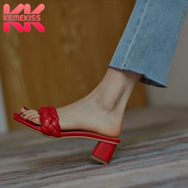 kemekiss new women shoes sandals open toe thick heel slip on shoes summer casual ladies ladies footwear size female 33-40, Black 
kemekiss new women shoes sandals open toe thick heel slip on shoes summer casual ladies ladies footwear size female 33-40, Black