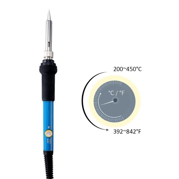 60w electric welding soldering iron + 5 replacement soldering tips set solder iron adjustable temperature for electrical re
60w electric welding soldering iron + 5 replacement soldering tips set solder iron adjustable temperature for electrical re