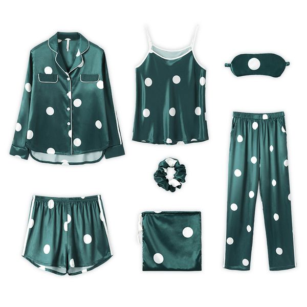 sleepwear 7 pieces pyjama set 2020 women autumn winter pajamas sets sleep suits soft sweet cute nightwear gift home clothes, Black;red
sleepwear 7 pieces pyjama set 2020 women autumn winter pajamas sets sleep suits soft sweet cute nightwear gift home clothes, Black;red