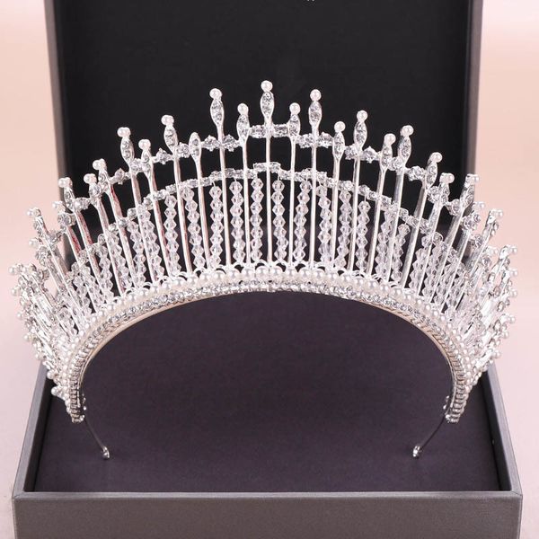 forseven silver rhinestone pearl tiaras de noiva headpiece pageant bridal hair jewelry women wedding crown hair accessories jl, Golden;white
forseven silver rhinestone pearl tiaras de noiva headpiece pageant bridal hair jewelry women wedding crown hair accessories jl, Golden;white