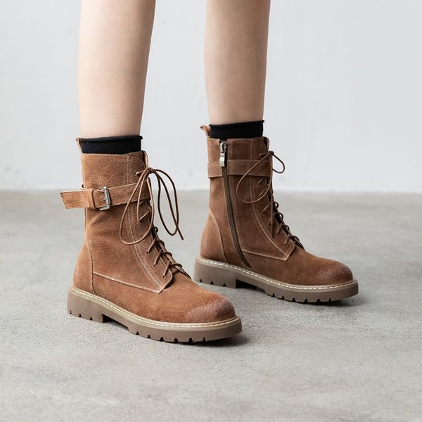 motorcycle boots women new winter shoes pig suede western boots metal fastener handmade mid-calf botas mujer, Black
motorcycle boots women new winter shoes pig suede western boots metal fastener handmade mid-calf botas mujer, Black