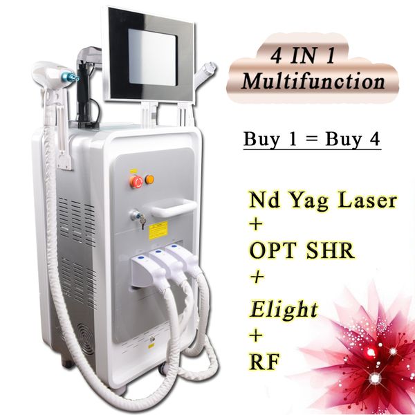 4 in 1 multifunction shr laser hair removal machine e-light skin rejuvenation hair removal nd yag laser tattoo removal rf skin tightening, Black
4 in 1 multifunction shr laser hair removal machine e-light skin rejuvenation hair removal nd yag laser tattoo removal rf skin tightening, Black