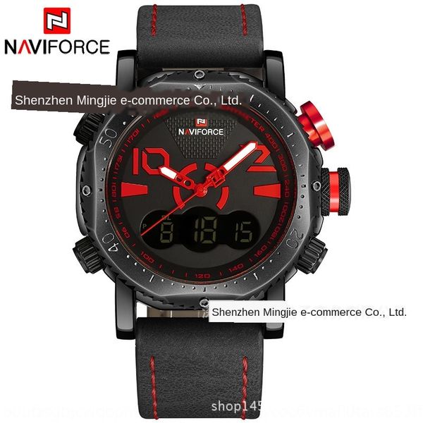naviforce lingxiang 9094 men's waterproof sports led dual display multifunctional quartz watch men's watch, Blue
naviforce lingxiang 9094 men's waterproof sports led dual display multifunctional quartz watch men's watch, Blue