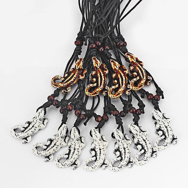 12pcs punk style two color large lizard/salamander/gecko animal faux yak bone pendant necklace for women&men necklace jewelry, Silver
12pcs punk style two color large lizard/salamander/gecko animal faux yak bone pendant necklace for women&men necklace jewelry, Silver