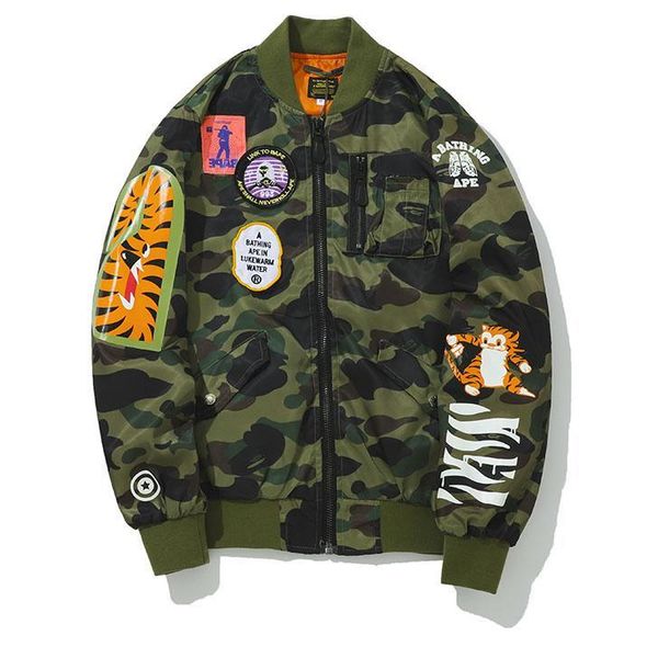 mens brand jacket luxury animal co-branded flight jacket hiphop printing crossover streetwear 2019 active mens clothes for spring, Black;brown
mens brand jacket luxury animal co-branded flight jacket hiphop printing crossover streetwear 2019 active mens clothes for spring, Black;brown