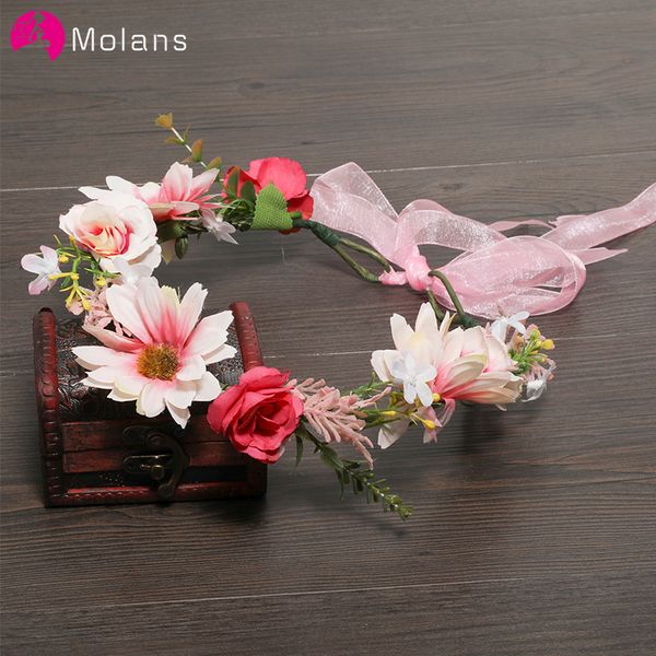 molans elegant rose floral garland stimulation rattan romantic girl wreath flower theme portraits bride wedding hair accessories
molans elegant rose floral garland stimulation rattan romantic girl wreath flower theme portraits bride wedding hair accessories