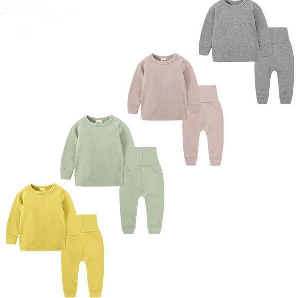 0-7year baby wear children's clothes cotton pajamas 2 pcs children's long sleeve + high waist protector pants suit outfits, White
0-7year baby wear children's clothes cotton pajamas 2 pcs children's long sleeve + high waist protector pants suit outfits, White