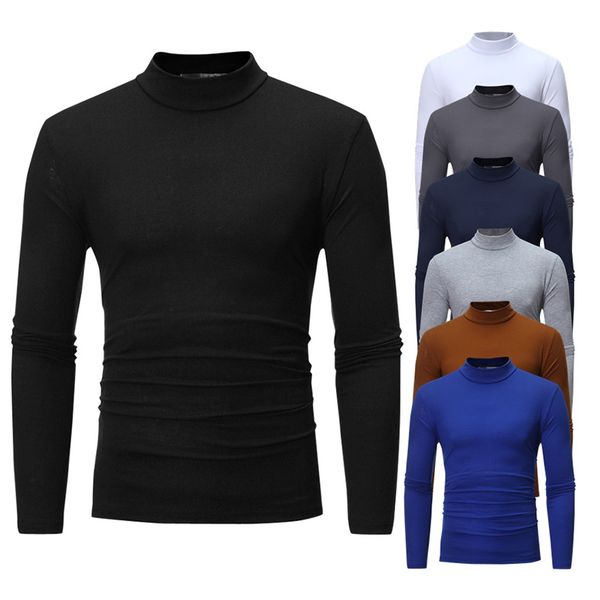 cotton high-necked long-sleeved t-shirt autumn winter mens thin thermal t-shirt men's half-collar bottoming slim warm, White;black
cotton high-necked long-sleeved t-shirt autumn winter mens thin thermal t-shirt men's half-collar bottoming slim warm, White;black