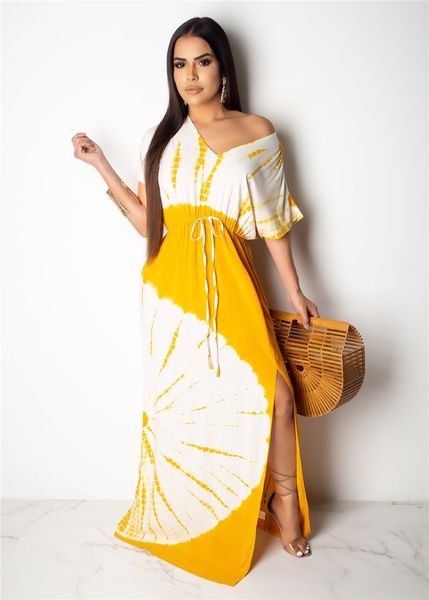 Sexy Spilt With Lemon Print Womens Summer Maxi Dress Fashion V Neck Casual Batwing Sleeve Dress
Sexy Spilt With Lemon Print Womens Summer Maxi Dress Fashion V Neck Casual Batwing Sleeve Dress