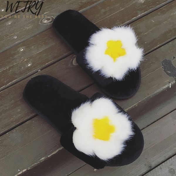 women home slippers winter warm shoes woman slip on flats slides female faux fur slippers women shoes closed toe, Black
women home slippers winter warm shoes woman slip on flats slides female faux fur slippers women shoes closed toe, Black