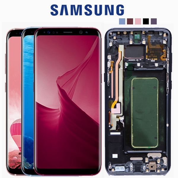 

Original 8 lcd with frame replacement for am ung galaxy 8 g950 g950f di play 8 plu g955 g955f touch creen digitizer