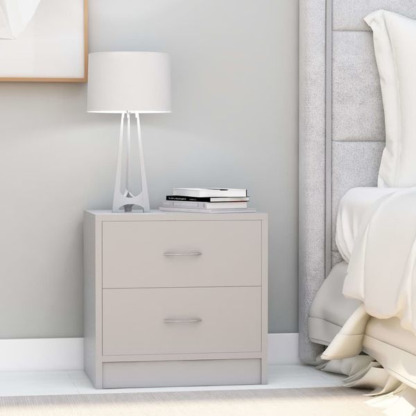 bedside cabinet grey 40x30x40 cm chipboard dining room furniture
bedside cabinet grey 40x30x40 cm chipboard dining room furniture