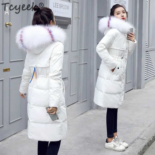 tcyeek women winter down jacket long down coat female large fur hooded warm clothes thick slim jackets ladies clothing lwl1039, Black
tcyeek women winter down jacket long down coat female large fur hooded warm clothes thick slim jackets ladies clothing lwl1039, Black