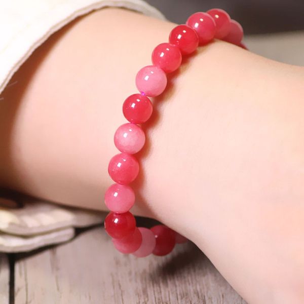 beautiful natural stone bracelet white red gradient color crystal bracelet fashion women gifts charm jewelry, Black
beautiful natural stone bracelet white red gradient color crystal bracelet fashion women gifts charm jewelry, Black