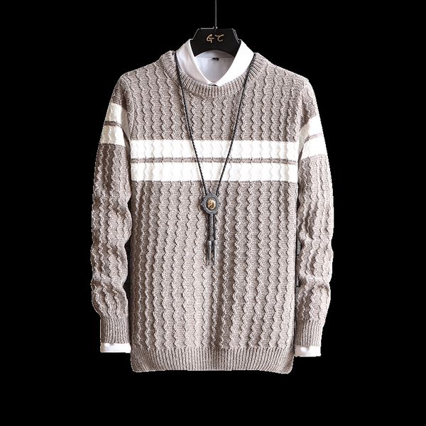 men's sweaters autumn winter round neck long sleeve knitted sweater patchwork men cool warm christmas gift outwear knitting, White;black
men's sweaters autumn winter round neck long sleeve knitted sweater patchwork men cool warm christmas gift outwear knitting, White;black