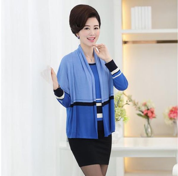 clobee 2019 autumn winter shrugs for women two pieces set sweater mother long sleeve plus size tricot blouse cardigan coat s779, White
clobee 2019 autumn winter shrugs for women two pieces set sweater mother long sleeve plus size tricot blouse cardigan coat s779, White