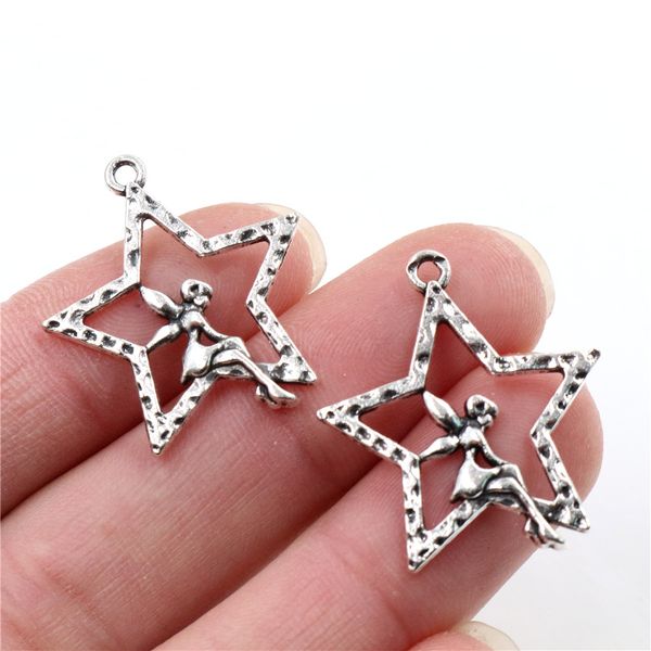 28x24mm 15pcs antique bronze и antique silver plated звезда девђки handmade подвеки подвека: diy дл бѬале
28x24mm 15pcs antique bronze и antique silver plated звезда девђки handmade подвеки подвека: diy дл бѬале