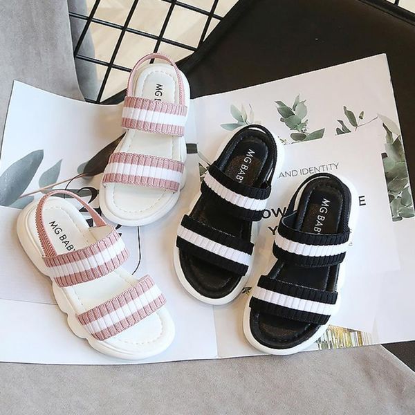 sandals kids girls boys stretch fabric striped non-slip summer breathable beach shoes children, Black;red
sandals kids girls boys stretch fabric striped non-slip summer breathable beach shoes children, Black;red