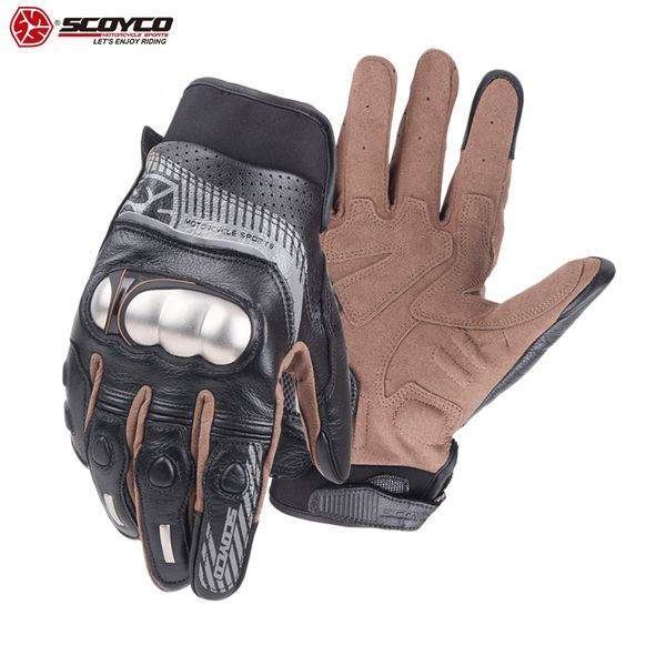 scoyco genuine leather stainless steel shell protection glove wear-proof touch screen motorsport padded motorcycle gloves mc60, Black
scoyco genuine leather stainless steel shell protection glove wear-proof touch screen motorsport padded motorcycle gloves mc60, Black