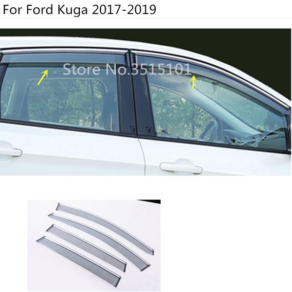 car body styling cover stick lamp plastic window glass wind visor rain/sun guard vent 4pcs for ford kuga 2017 2018 2019
car body styling cover stick lamp plastic window glass wind visor rain/sun guard vent 4pcs for ford kuga 2017 2018 2019