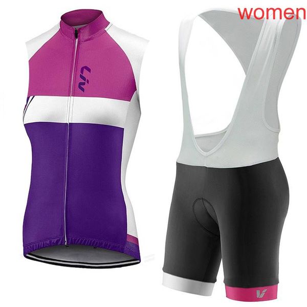 new 2018 team summer women cycling sleeveless jersey bib shorts sets 3d gel pad bicycle clothing breathable quick dry k040702, Black;blue
new 2018 team summer women cycling sleeveless jersey bib shorts sets 3d gel pad bicycle clothing breathable quick dry k040702, Black;blue