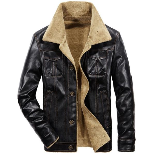 2018 autumn and winter new men's jacket men's warm leather business casual solid color thick pu leather jacket, Black
2018 autumn and winter new men's jacket men's warm leather business casual solid color thick pu leather jacket, Black